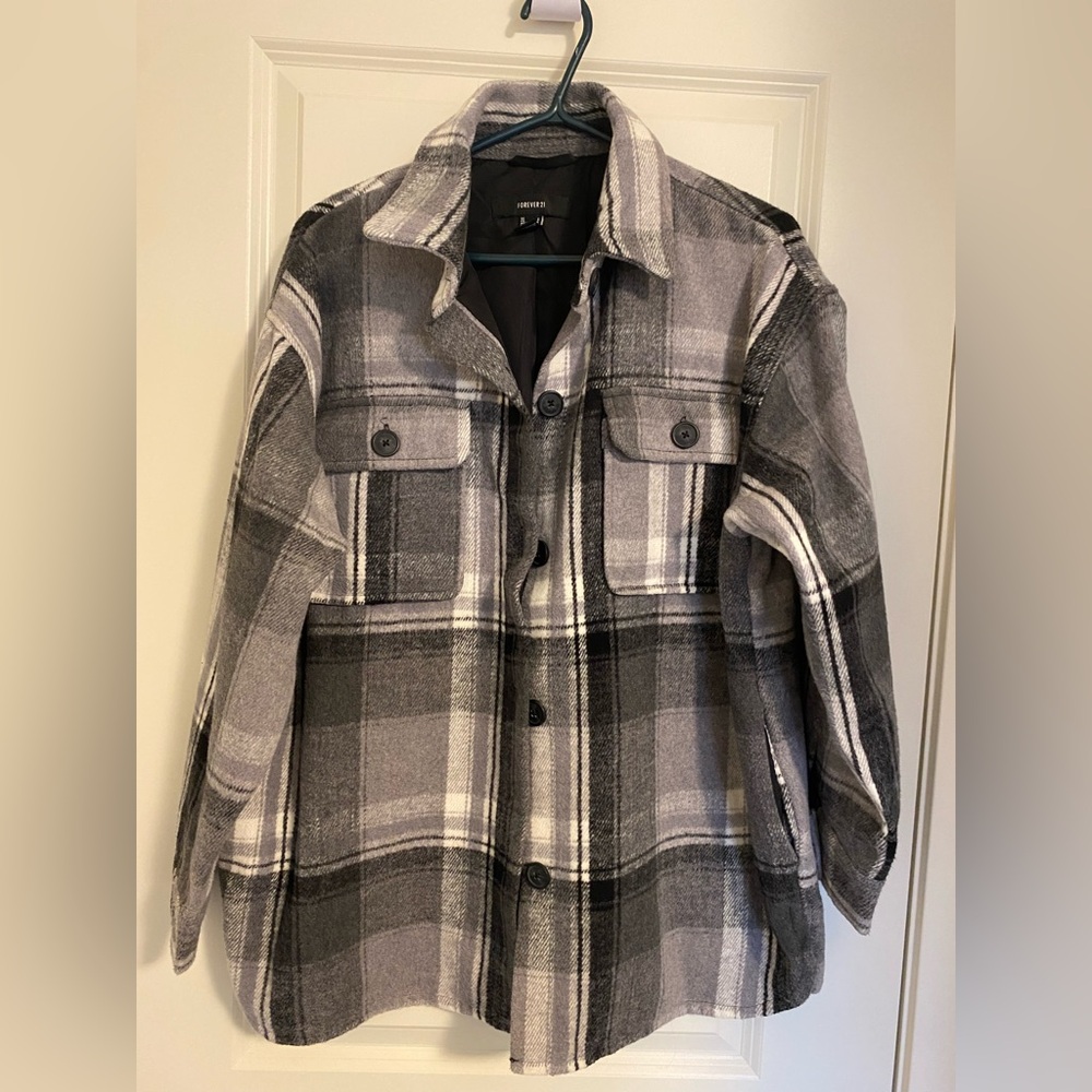 Forever 21 Charcoal and Black Shacket